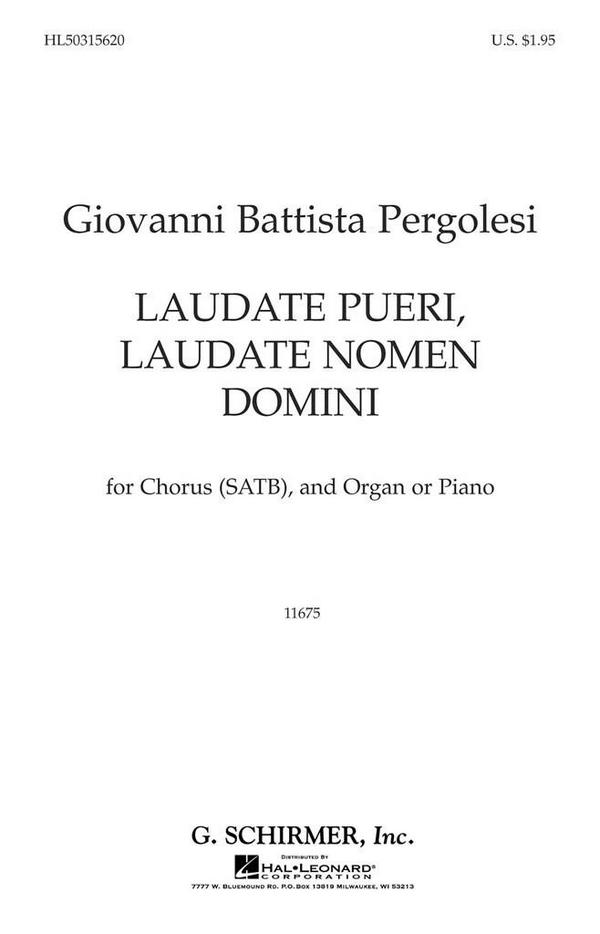 Giovanni Battista Pergolesi, Laudate Pueri Laudate Nomen Domini