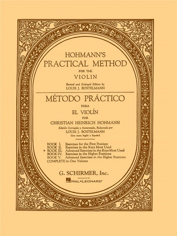 Christian Heinrich Hohmann, Practical Method for the Violin - Book 3