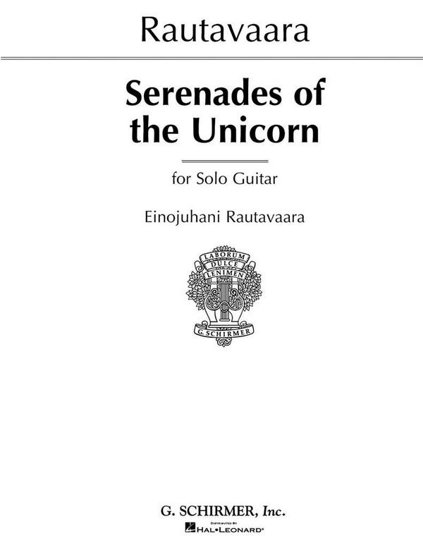 Einojuhani Rautavaara, Serenades of Unicorns