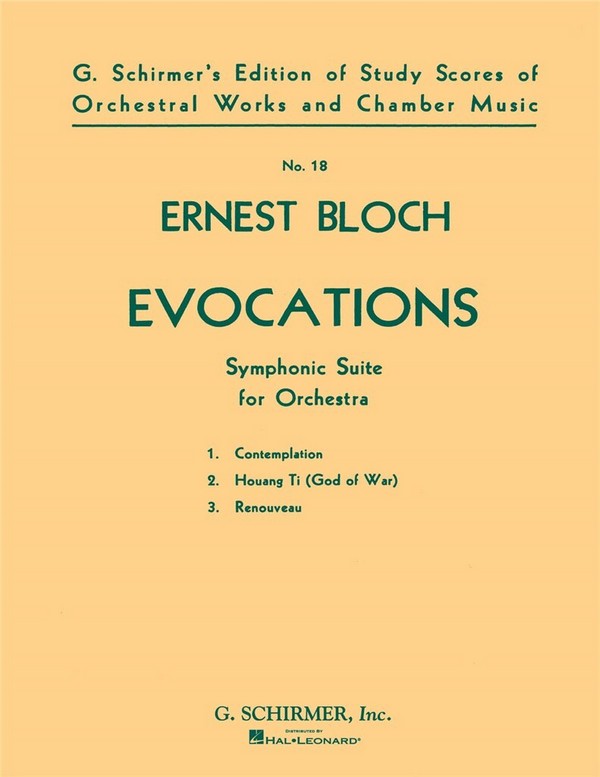 Ernest Bloch, Evocations