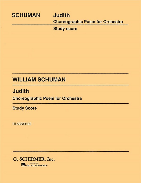 William Schuman, Judith