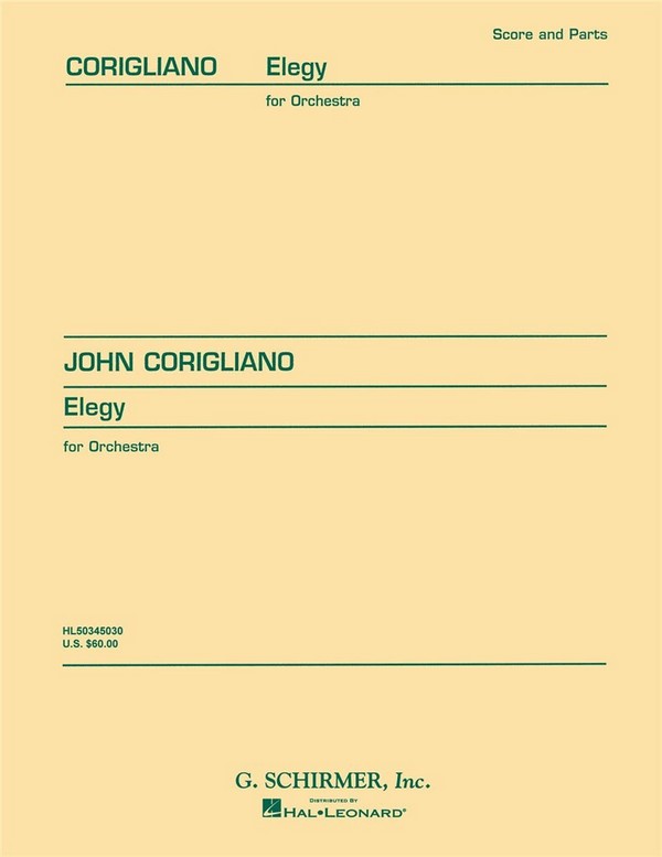 John Corigliano, Elegy For Orchestra