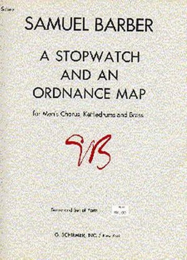 Samuel Barber, A Stopwatch And An Ordnance Map