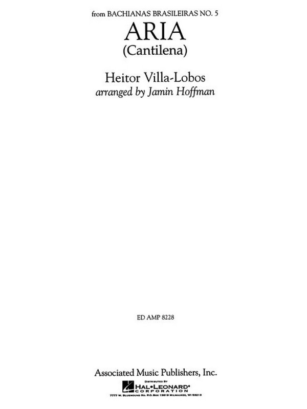 Aria (Cantilena from Bachianas Brasileiras No. 5)