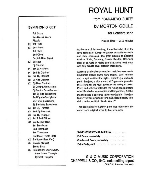 Morton Gould, Royal Hunt