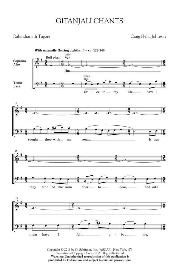 Craig Hella Johnson, Gitanjali Chants