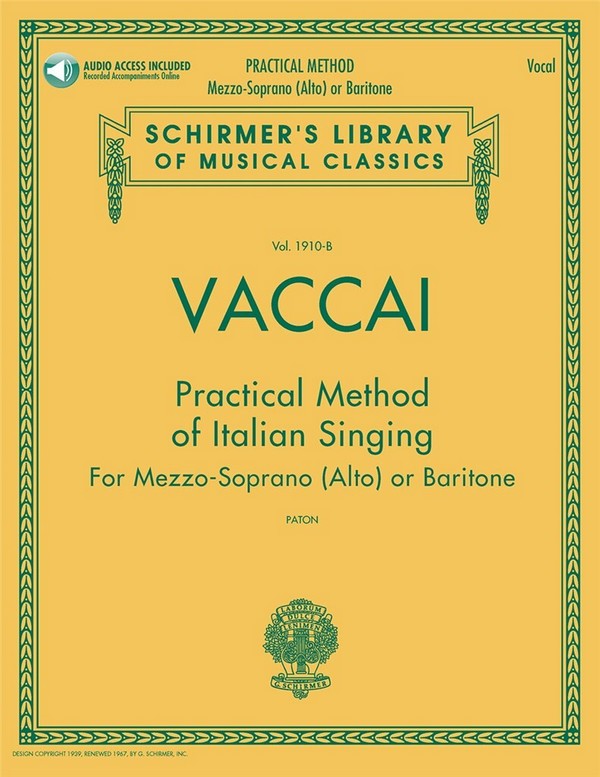 Practical Method of Italian Singing (+Online Audio)