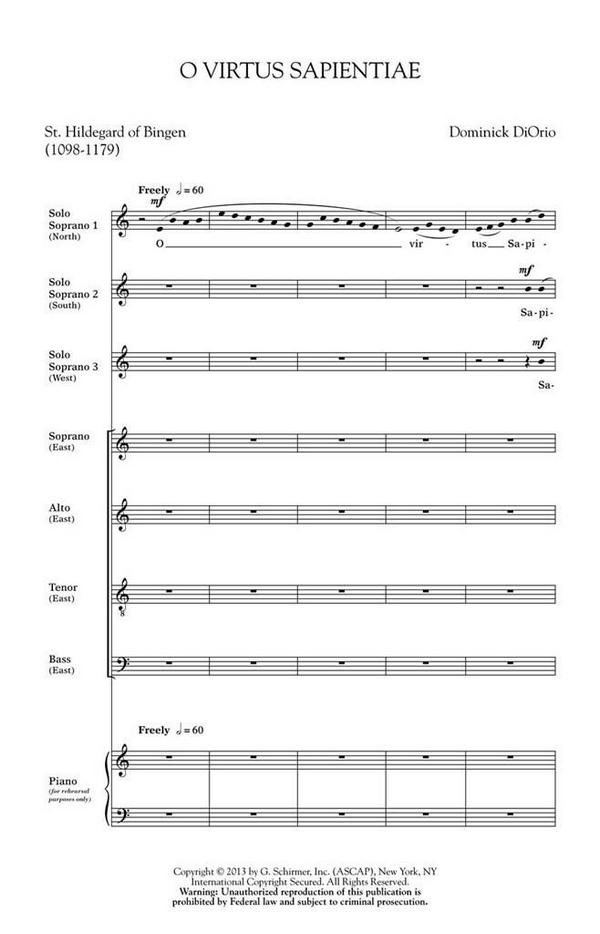 Dominick DiOrio, O Virtus Sapientiae