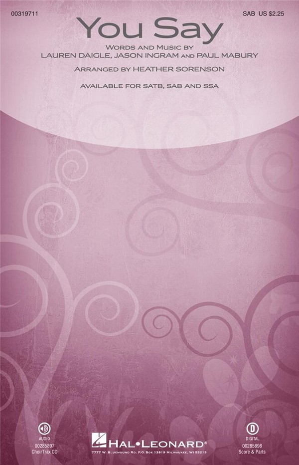 Jason Ingram, You Say