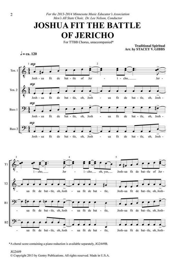 Joshua Fit the Battle of Jericho