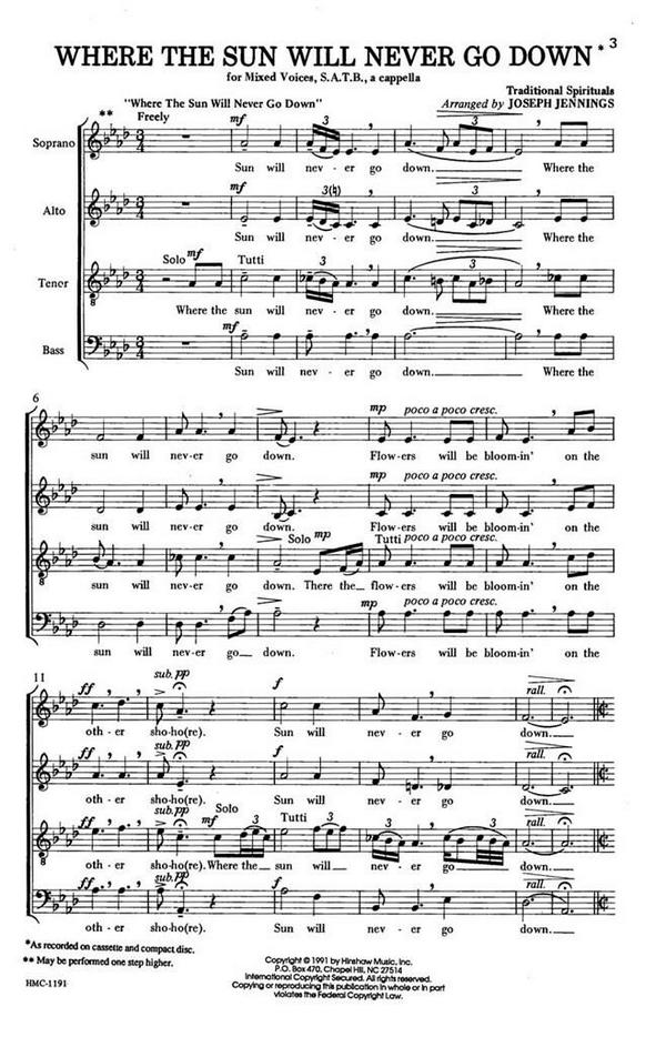 Where The Sun Will Never Go Down