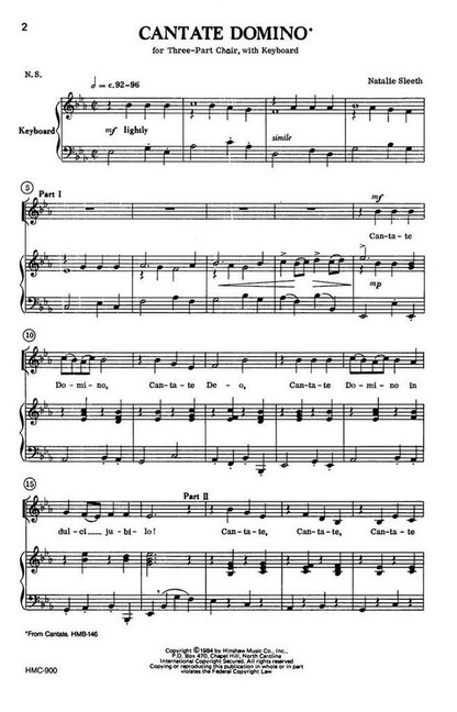 Cantate domino