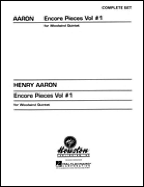 Encore Pieces For Woodwind Quintet, Vol. 1 - Score