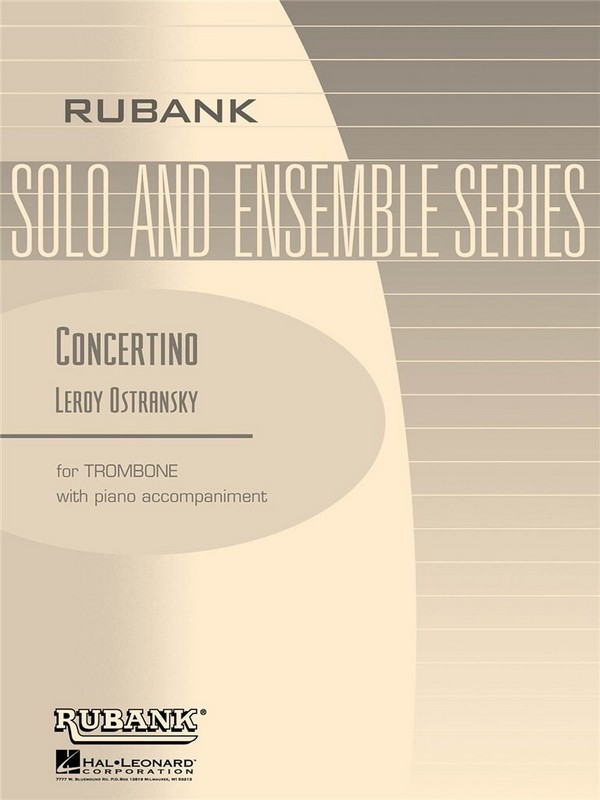 Leroy Ostransky, Concertino for Trombone and Piano