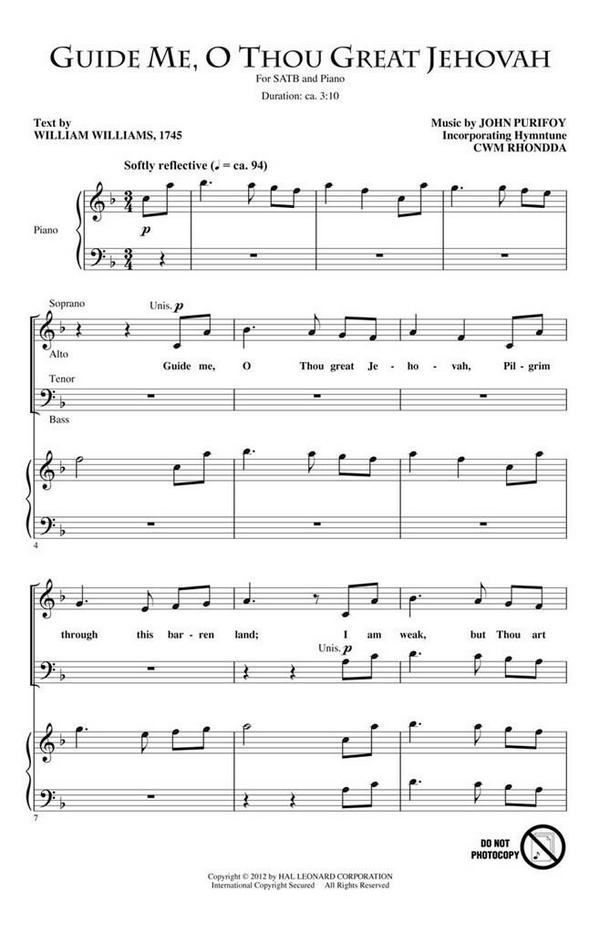 John Purifoy, Guide Me, O Thou Great Jehovah