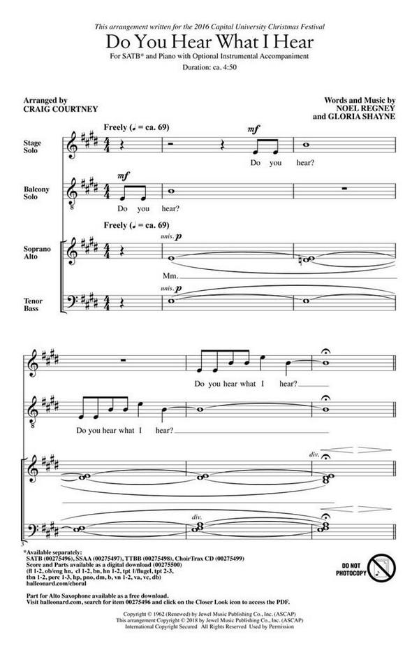 Noel Regney_Gloria Shayne, Do You Hear What I Hear