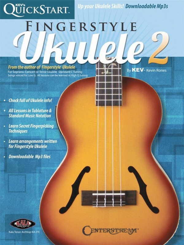 Kev's QuickStart for Fingerstyle Ukulele Vol. 2 (+Mp3)