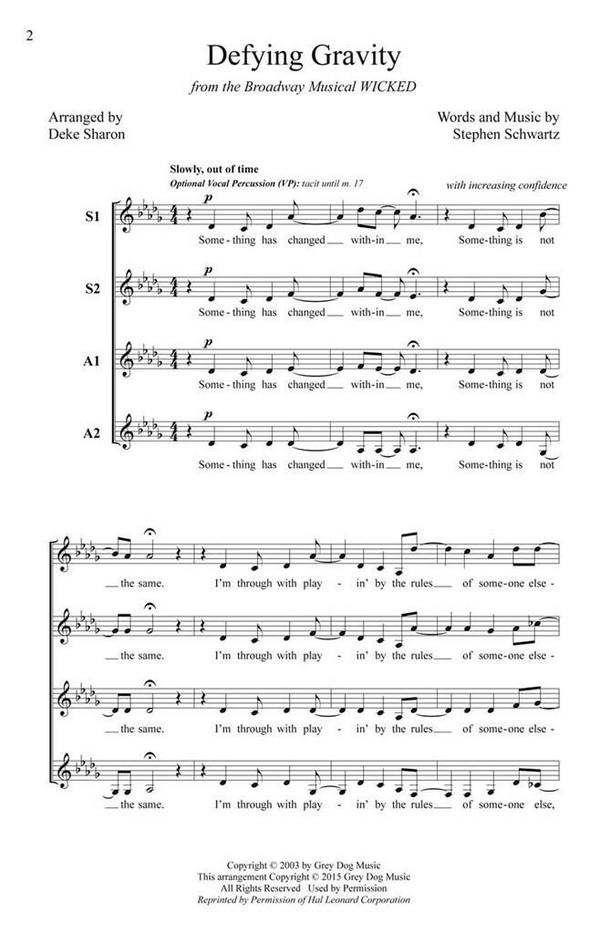 Stephen Schwartz, Defying Gravity