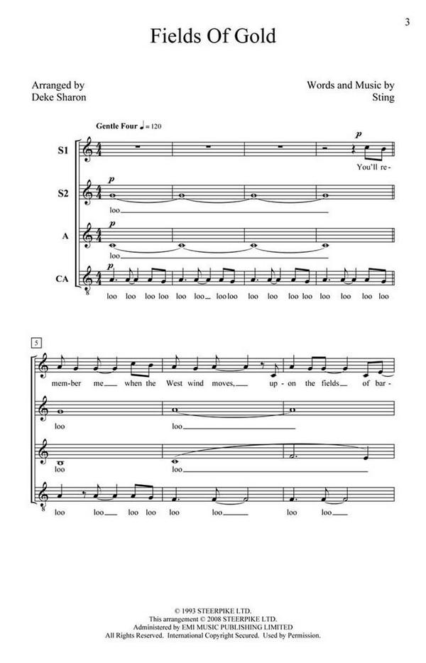 Sting Sting, Fields of Gold