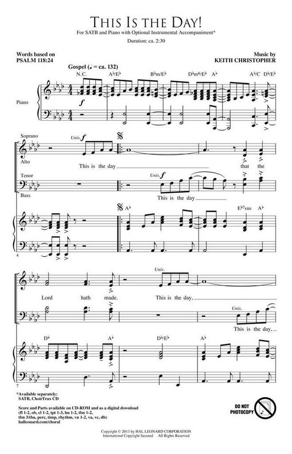 Keith Christopher, This Is the Day!