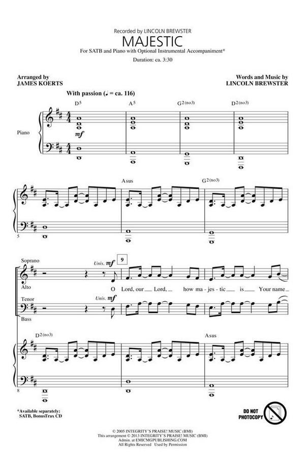 Lincoln Brewster, Majestic