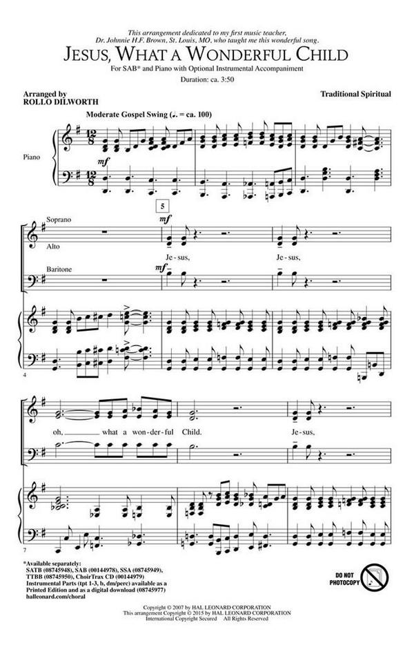 Jesus, What a Wonderful Child