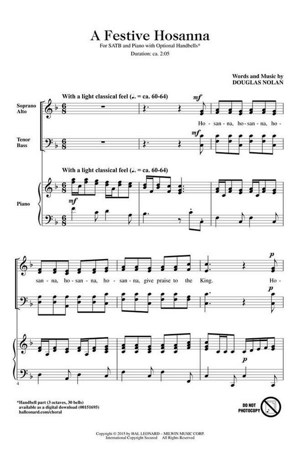 Douglas Nolan, A Festive Hosanna