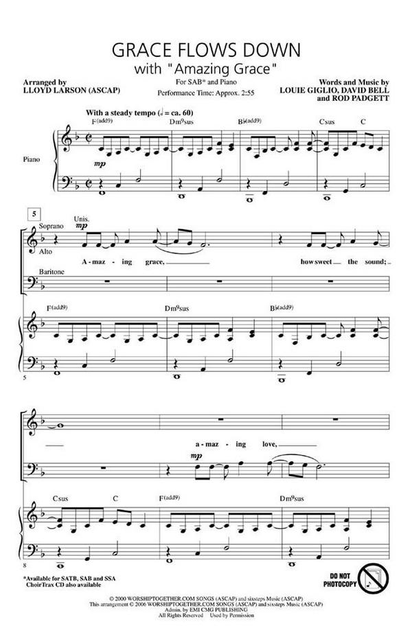 Grace Flows Down with "Amazing Grace"