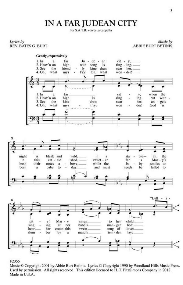 Abbie Burt Betinis, In A Far Judean City