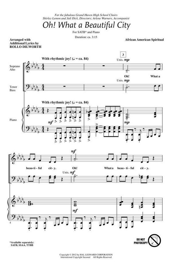 Oh! What A Beautiful City