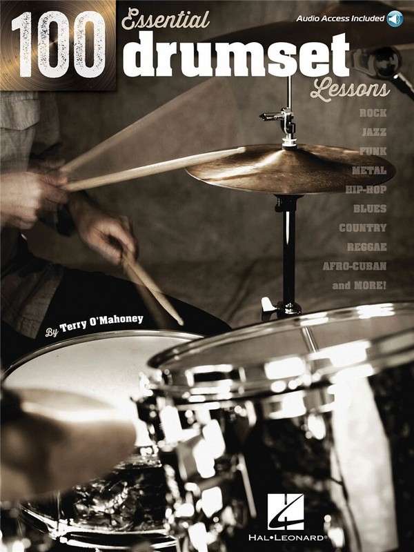 100 Essential Drumset Lessons (+Online Audio)