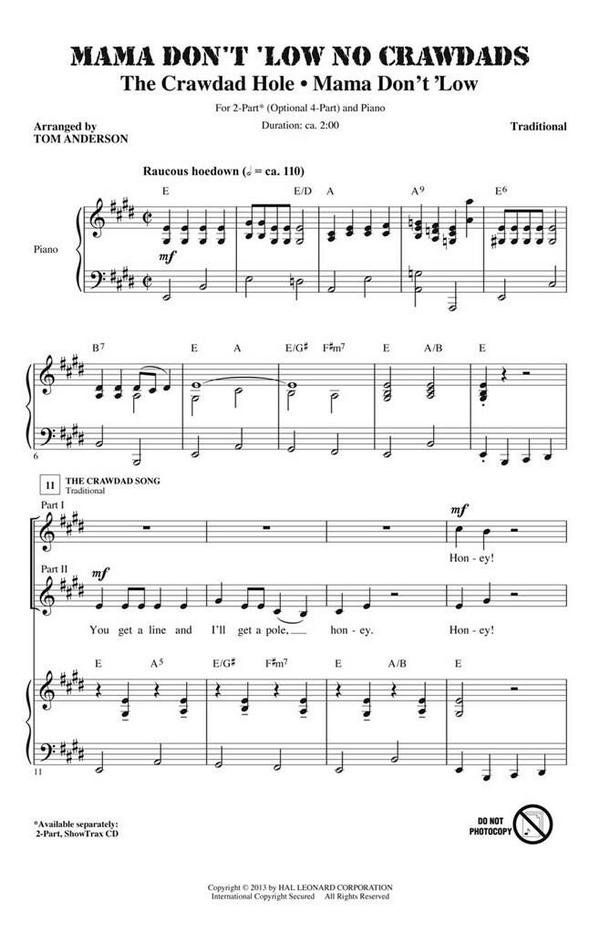 Traditional, Mama Don't 'Low No Crawdads