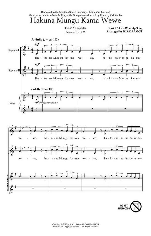 Hakuna Mungu Kama Wewe