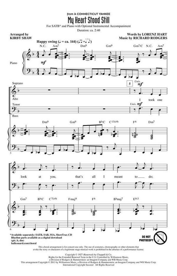 Richard Rodgers, My Heart Stood Still