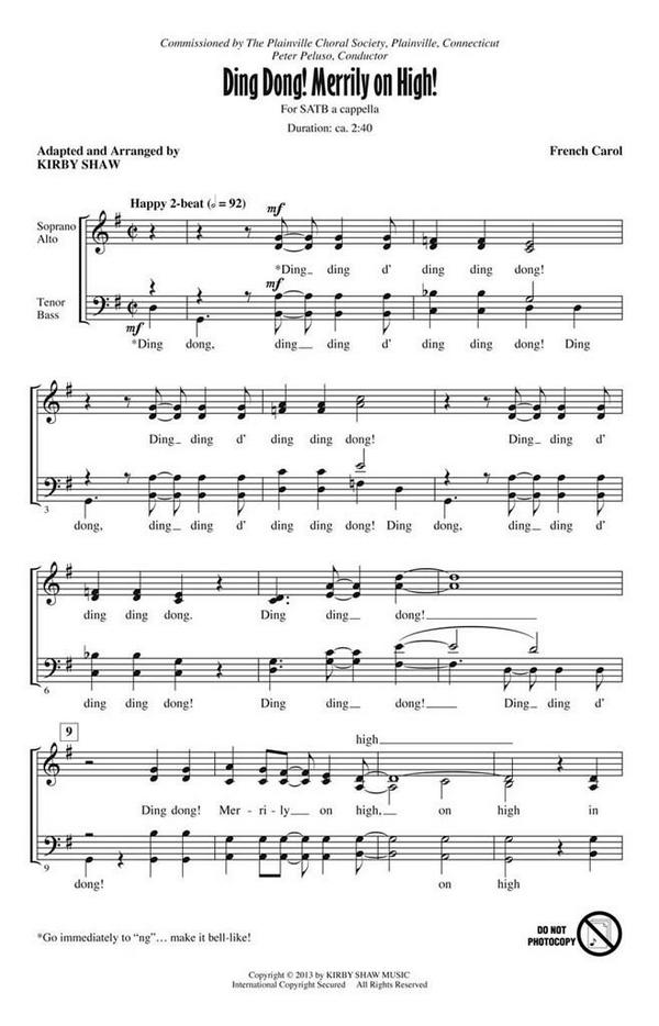 _, Ding Dong! Merrily on High!