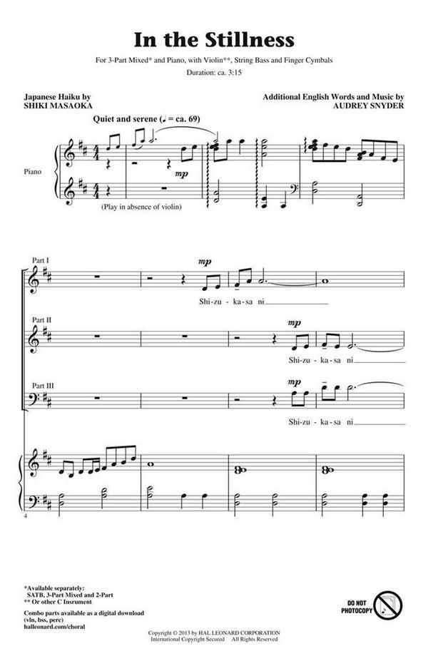 Audrey Snyder, In the Stillness