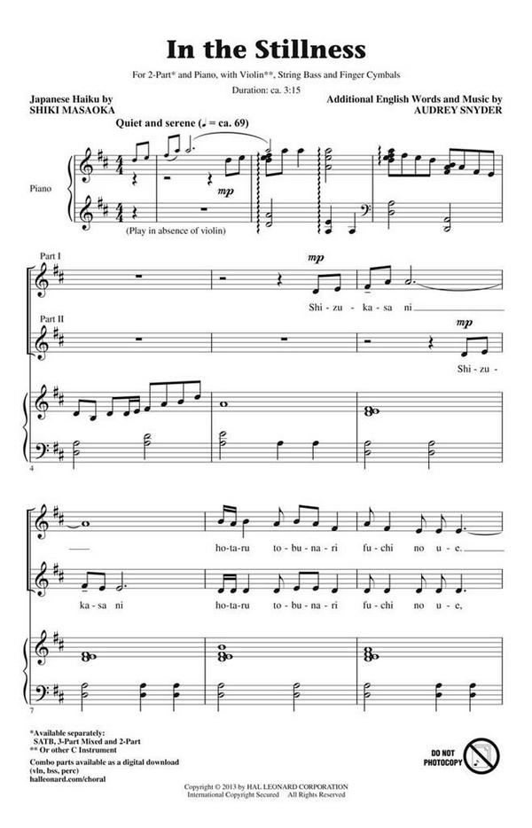 Audrey Snyder, In the Stillness