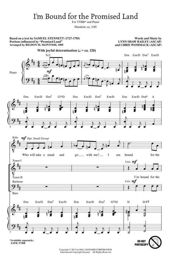 Chris Wommack_Lynn Shaw Bailey, I'm Bound for the Promised Land