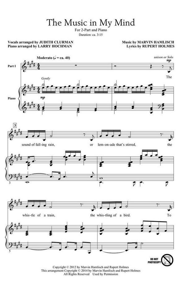 Marvin Hamlisch, The Music In My Mind