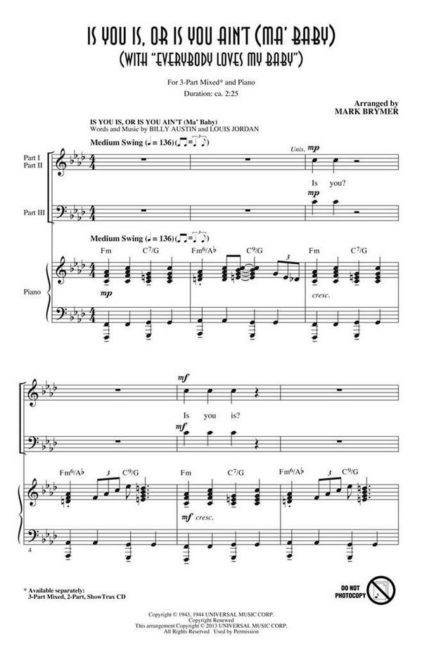 Billy Austin_Jack Palmer_Louis Jordan_Spencer Williams, Is You Is or I