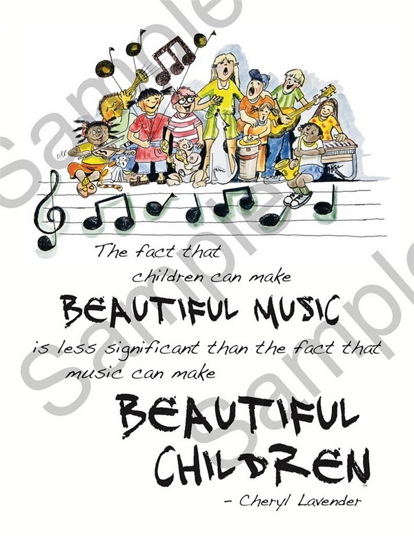 Cheryl Lavender, Beautiful Music, Beautiful Children Poster