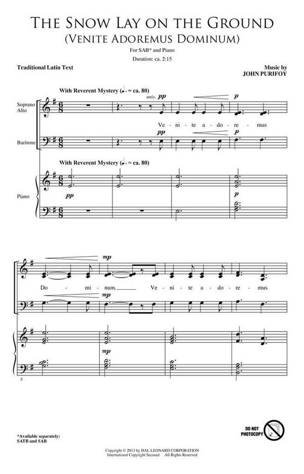 John Purifoy, The Snow Lay on the Ground