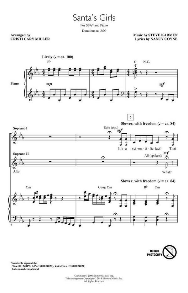 Steve Karmen_Nancy Coyne, Santa's Girls