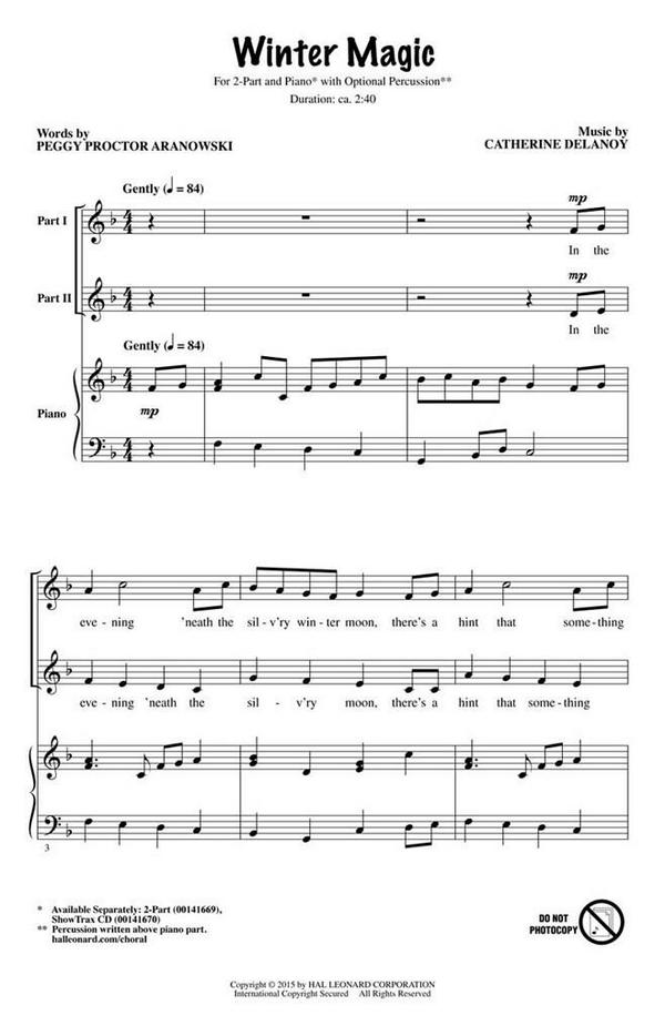 Catherine DeLanoy, Winter Magic ShowTrax CD