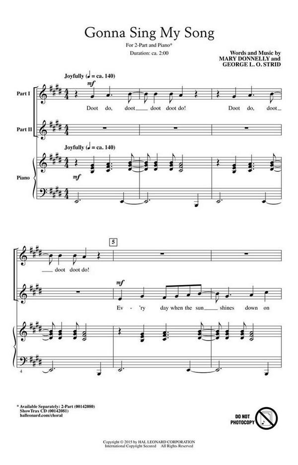 George L.O. Strid, Gonna Sing My Song