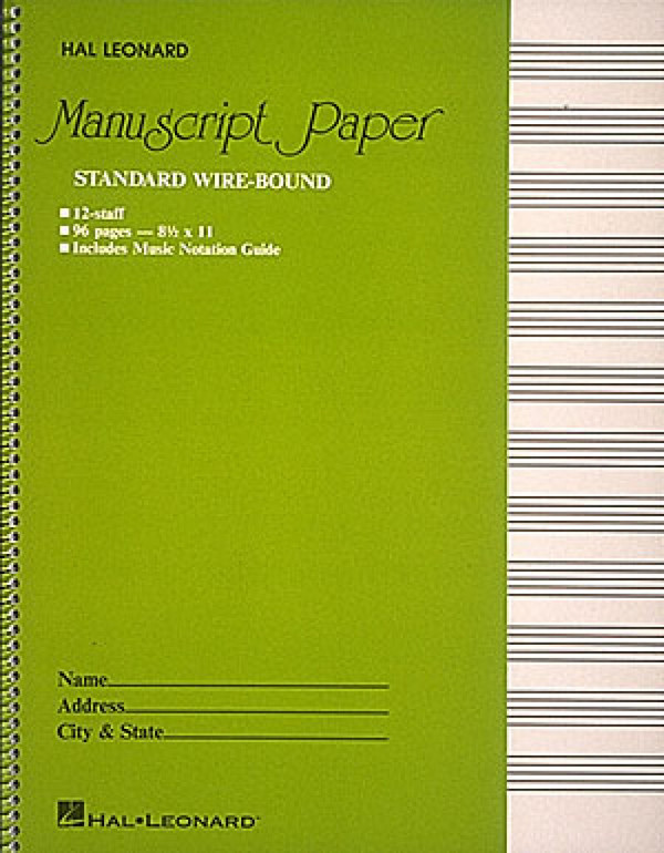 Standard Wirebound Manuscript Paper 