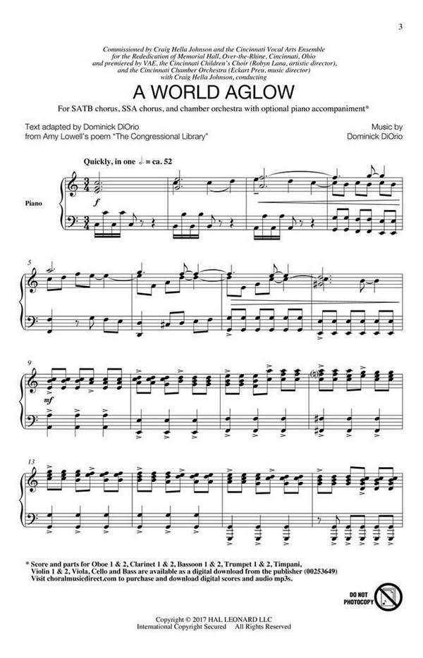 Dominick DiOrio, A World Aglow