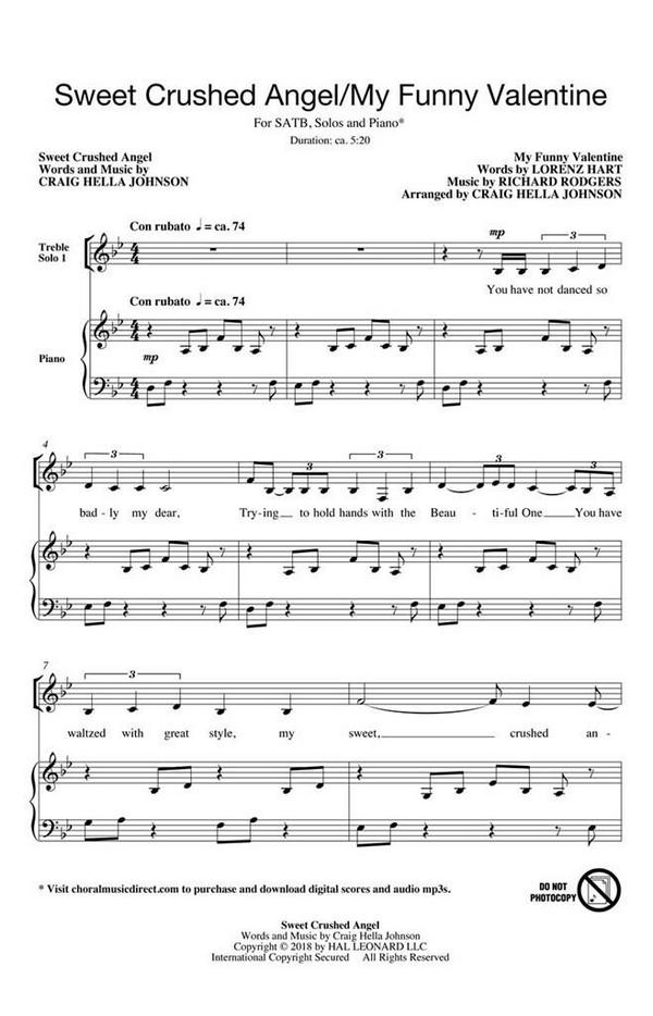 Craig Hella Johnson, Sweet Crushed Angel/My Funny Valentine