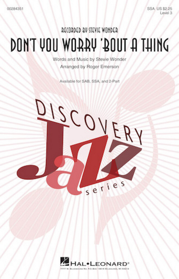 Don't You Worry 'Bout a Thing