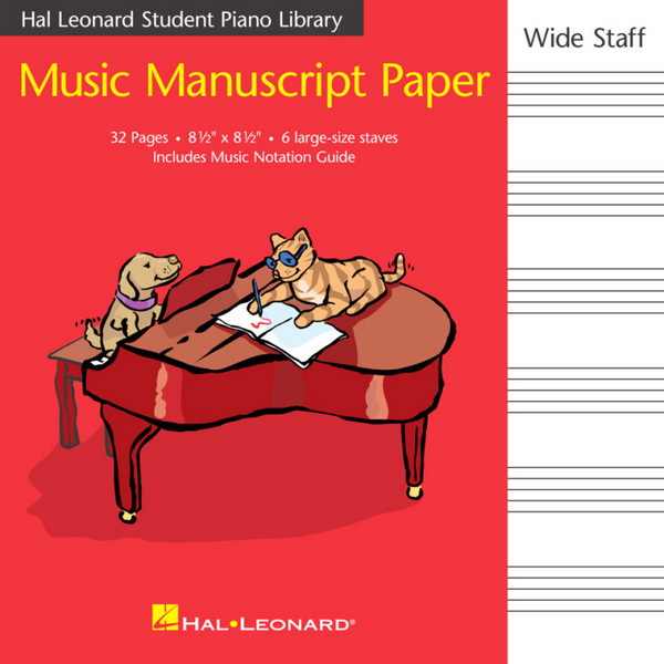 Music Manuscript Paper Wide Staff